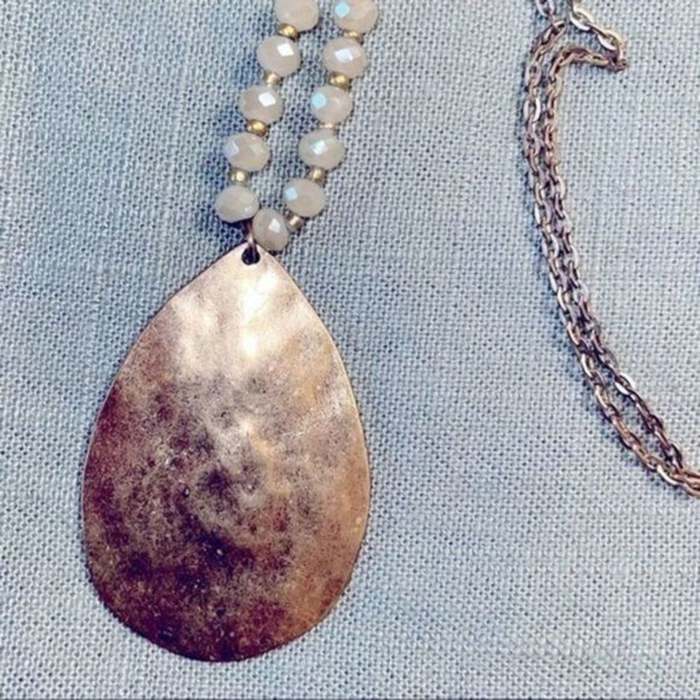 Women’s Necklace‎ with beads and Gold Pendant